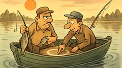 Dowcip: Dwóch facetów na rybach… kreda?