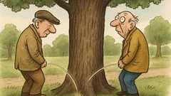 Dowcip: Dwóch staruszków urządza zawody w sikaniu