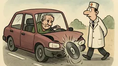 Dowcip: Jechałem do lekarza… wypadł dysk