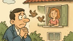 Dowcip: Skowronki lecą do przyszłej żonki