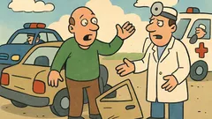 Dowcip: Jedzie Szkot autem i… bach!