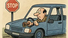 Dowcip: Dałem sygnał klaksonem, ale...