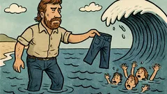Dowcip: Chuck Norris pierze dżinsy w oceanie...