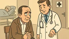 Dowcip: Mąż czeka w szpitalu na lekarza