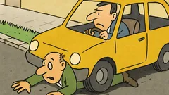 Dowcip: Pieszy nagle zszedł z chodnika…