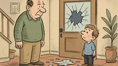 Dowcip: Tato, szyba jest nietłukąca?