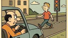 Dowcip: Chłopak na drodze był wszędzie naraz