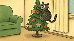 Dowcip: Choinka u kociarza? Tylko taka!