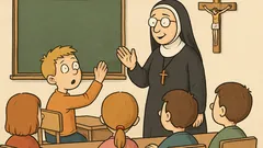 Dowcip: Na lekcji religii zakonnica pyta…