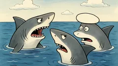 Dowcip: Trzy rekiny spotykają się na oceanie…