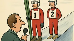 Dowcip: Dwaj Szwajcarzy skaczą… pierwszy Niemiec