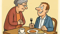 Dowcip: Mamo, dziękuję za kotlety…