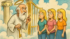 Dowcip: Trzy blondynki przed bramą nieba