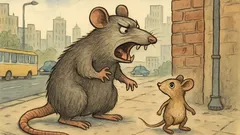 Dowcip: Szczur w mieście, mysz za nim
