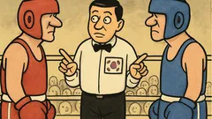 Dowcip: Walkę sędziuje sędzia z Korei Południowej