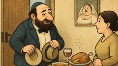 Dowcip: Żyd wraca z wesela i ocenia jedzenie