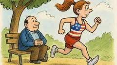 Dowcip: Amerykanki potrafią biec do przodu...