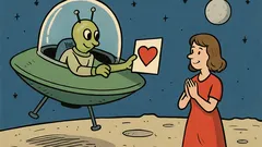 Dowcip: W kosmicznym tempie walentynka leci do Ciebie