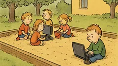 Dowcip: W piaskownicy dzieci, jeden w kącie...