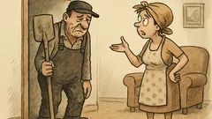 Dowcip: Wraca zmęczony grabarz do domu...