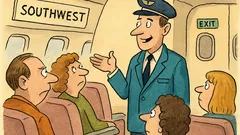 Dowcip: Steward przypomina o czterech wyjściach