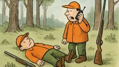 Dowcip: Dwaj myśliwi idą przez las...