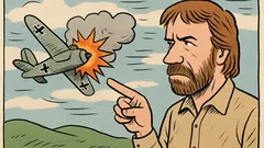 Dowcip: Chuck Norris mówi „Bang!” do samolotu