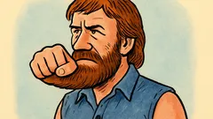 Dowcip: Za zarostem Chucka Norrisa nie ma brody