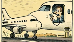 Dowcip: Samolot ląduje, a w głośnikach: „Prrr!”