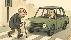 Dowcip: Staruszek przechodzi, kierowca już wie