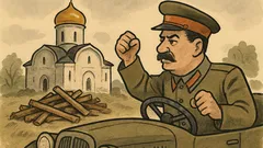 Dowcip: Stalin mija cerkiew i mruczy...
